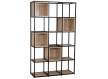 Estanteria Forja y Madera Cubos Serie Datros