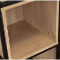 Estanteria Forja y Madera Cubos Serie Datros