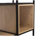 Estanteria Forja y Madera Cubos Serie Datros