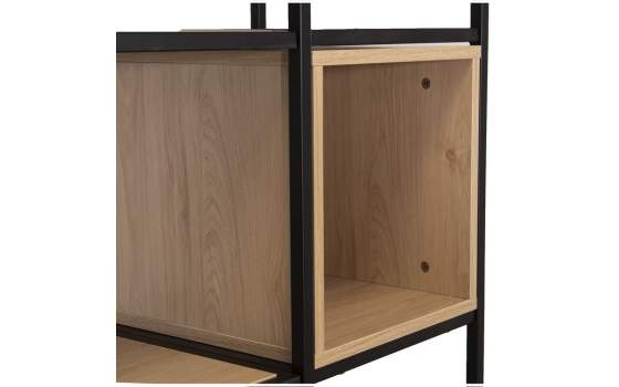 Estanteria Forja y Madera Cubos Serie Datros