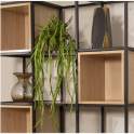 Estanteria Forja y Madera Cubos Serie Datros
