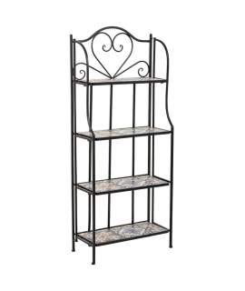 Estanteria Forja y Mosaico 4 Estantes Serie Abeck