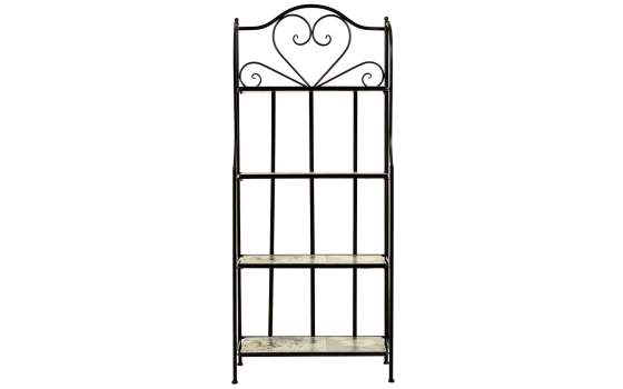 Estanteria Forja y Serigrafia con 4 Estantes Serie Abeck