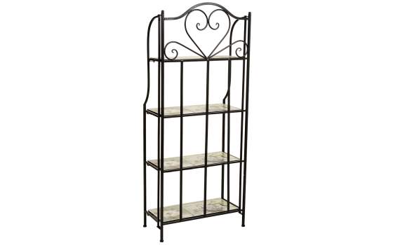 Estanteria Forja y Serigrafia con 4 Estantes Serie Abeck