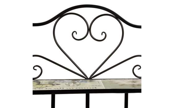 Estanteria Forja y Serigrafia con 4 Estantes Serie Abeck