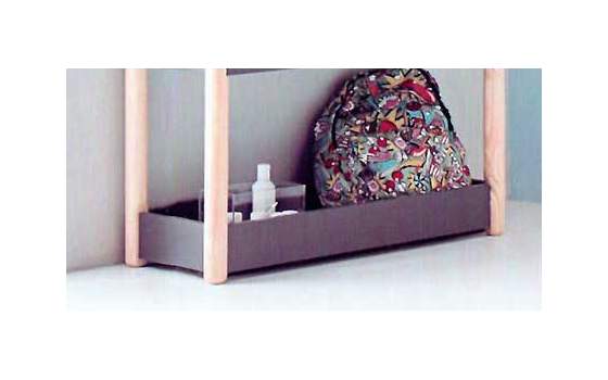 Estanteria Juvenil 2 Baldas Baja acabado bicolor Serie Toudou