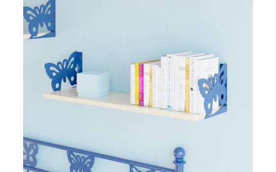 Estanteria Juvenil de Pared Forja Diseño Mariposas Mark