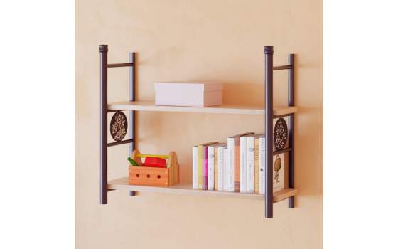 Estanteria Juvenil de Pared Forja Madera Diseño Actual Sandy