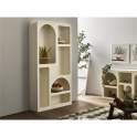 Estanteria Libreria 6 Huecos Blanco Estilo Modernista Aciska