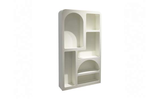 Estanteria Libreria 6 Huecos Blanco Estilo Modernista Aciska