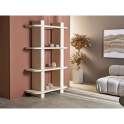 Estanteria Libreria Diseño Actual Color Crema Serie Avio