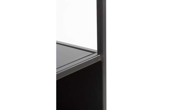 Estanteria Libreria Metalica Negra Serie Aniva