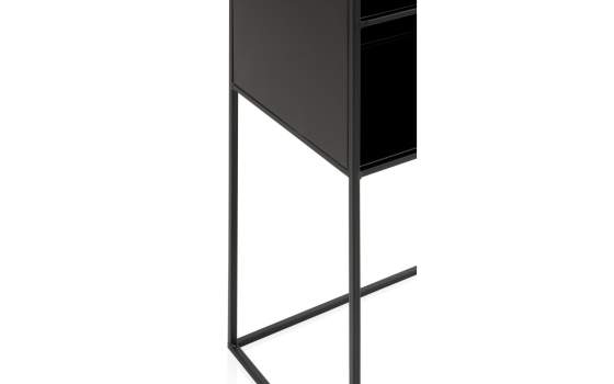 Estanteria Libreria Metalica Negra Serie Aniva