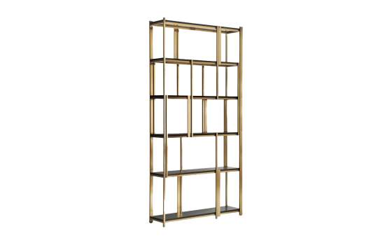 Estanteria Libreria Moderna Acero Madera Serie Alleghe