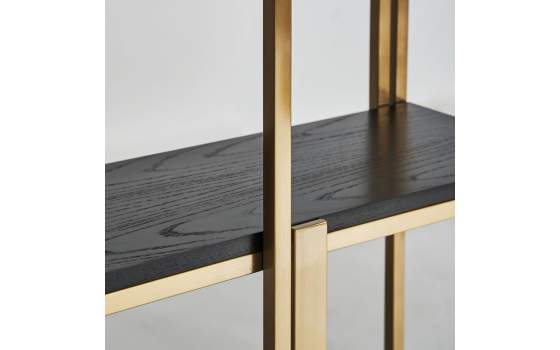 Estanteria Libreria Moderna Acero Madera Serie Alleghe