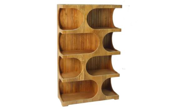 Estanteria Libreria  Moderna Madera Mango Serie Abilla