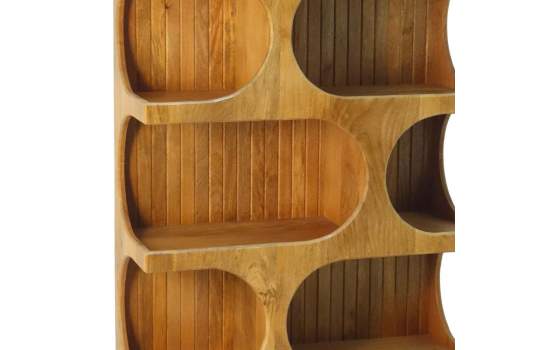 Estanteria Libreria  Moderna Madera Mango Serie Abilla