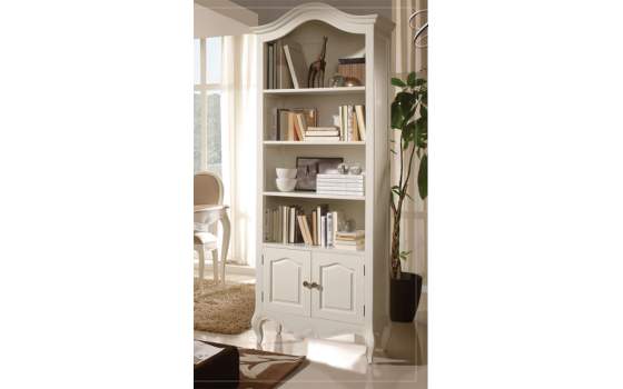 Libreria Estanteria Blanca Decape Vintage Estilo Paris
