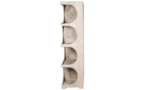 Estanteria Moderna Madera Mango Blanco Decape Abilla