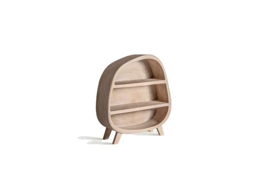 Estanteria Modernista Marron Blanco Roto Serie Aweler