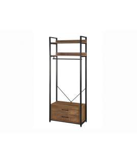 Estanteria Perchero Madera Metal Diseño Industrial Azarraga
