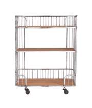 Estanteria Ruedas Madera Metal Serie Eklo