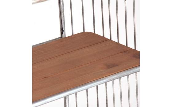 Estanteria Ruedas Madera Metal Serie Eklo