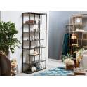Estanteria Salon Actual Acero Color Marron Oxido Serie Artins