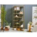 Estanteria Salon Actual Acero Color Oro Serie Artins