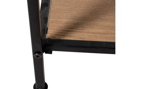 Estanteria Tubo de Acero 4 Baldas Madera  Serie Asauk