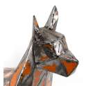 Figura Perro Metalico Color Desgastado Serie Animales