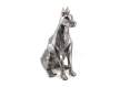 Figura Perro Sentado Metalico Serie Animales