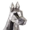 Figura Perro Sentado Metalico Serie Animales