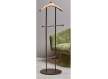 Galan de Noche Moderno Tubo Acero Negro Percha Madera Atisvas