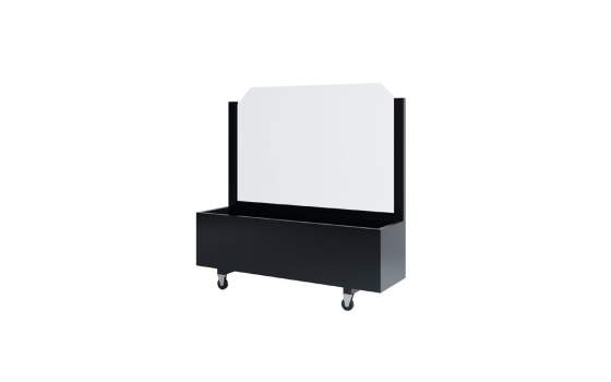 Jardinera Metalica con Cristal Separador Para Hosteleria Pikaro