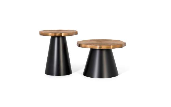 Juego 2 Mesas Auxiliares Industriales Acero Aluminio Derit