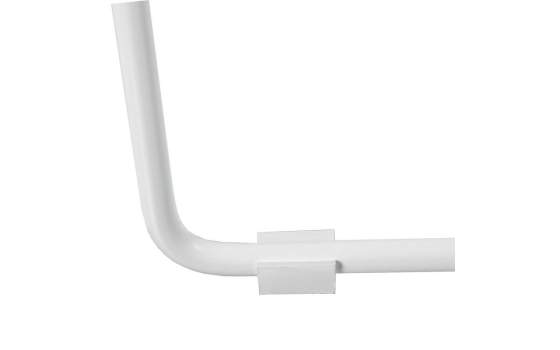 Juego 2 Mesas Auxiliares Metalicas en Blanco con Cristal Alaraz