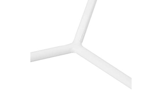 Juego 2 Mesas Auxiliares Metalicas en Blanco con Cristal Alaraz