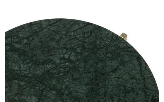 Juego 2 Mesas Nido Redondas Verde Oro Serie Aelsop