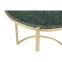 Juego 2 Mesas Nido Redondas Verde Oro Serie Aelsop