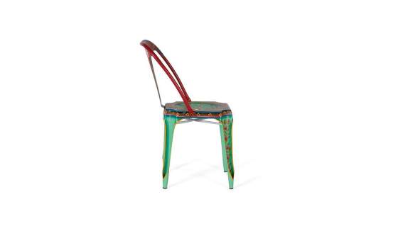 Juego 2 Sillas de Acero Pintadas con Diseños Florales Deais