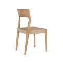 Juego 2 Sillas Madera Natural Asiento Cuerda Serie Asnara