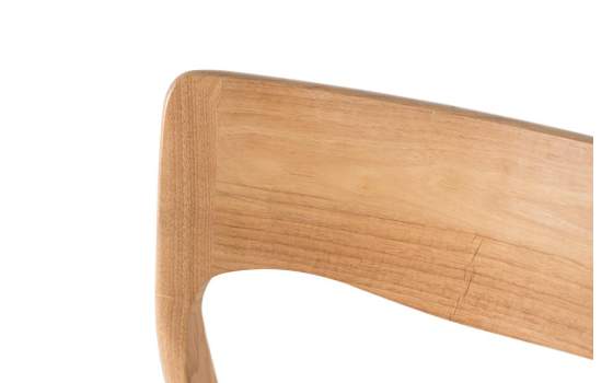 Juego 2 Sillas Madera Natural Asiento Cuerda Serie Asnara