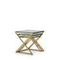 Juego 3 Mesa Nido Acero Inoxidable Oro Cristal Serie Acerlins