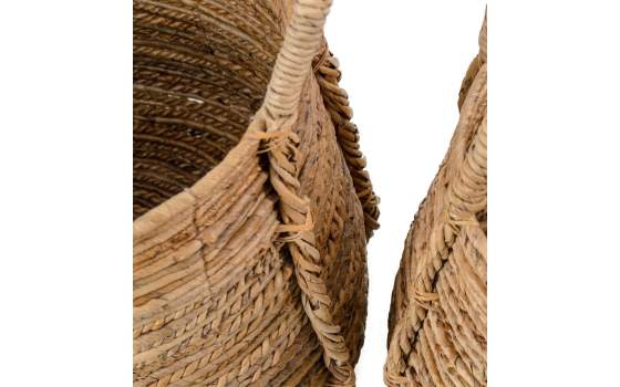 Juego de 2 Cestas Redondas Davos Banana Serie Titus