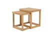 Juego de 2 Mesas Nido Rusticas Madera Mindi - Serie Apelby