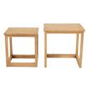 Juego de 2 Mesas Nido Rusticas Madera Mindi - Serie Apelby