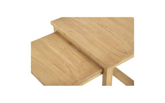 Juego de 2 Mesas Nido Rusticas Madera Mindi - Serie Apelby
