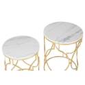 Juego de 2 Mesas Redondas Auxiliares Modernas Serie Alagon