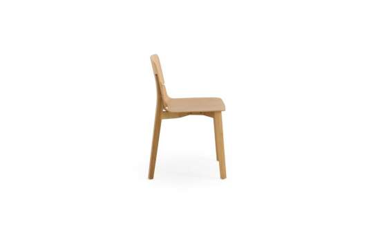 Juego de 2 Sillas Roble Diseño Actual - Serie Abial